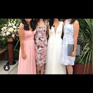 Missguided Floral Pink Dress